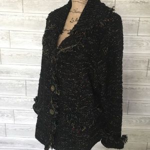 3-Button Sweater blazer